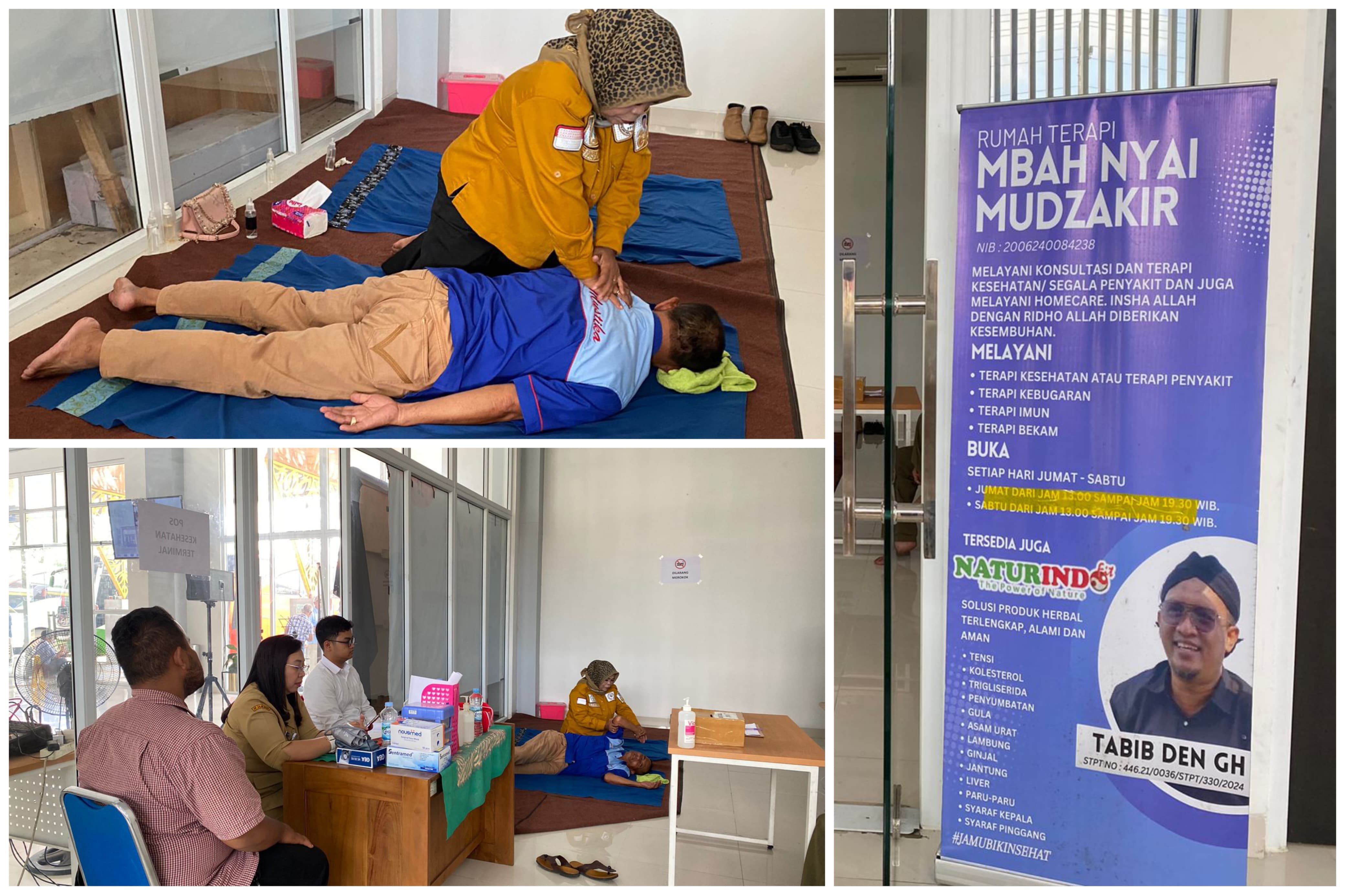 Terapi Kesehatan Holistik Mendukung Pelayanan Angkutan Nataru Di Terminal Tidar